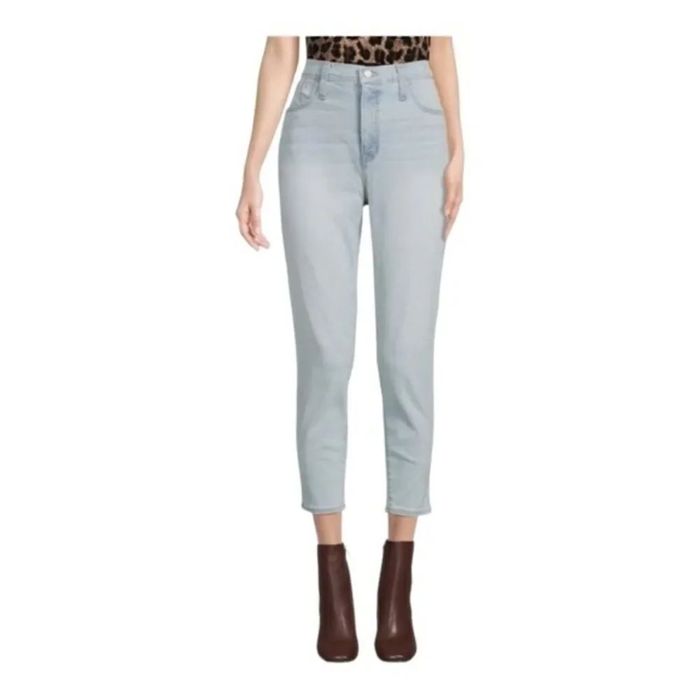 Madewell high rise light wash skinny fit crop jeans size 32 NWT.